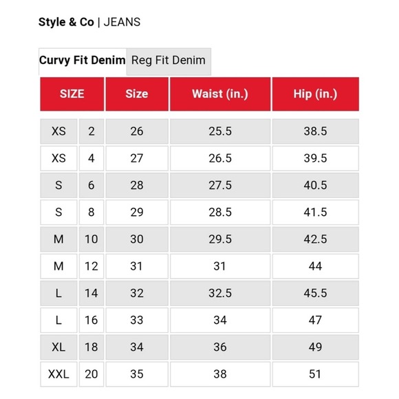 Style & Co Straight Leg High Rise Curvy Jeans 4 - Picture 2 of 9